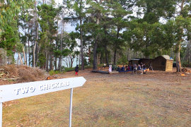 Amy and Kim's wedding at Bruny Island Lodge 2017