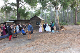 Amy and Kim's wedding at Bruny Island Lodge 2017