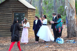 Amy and Kim's wedding at Bruny Island Lodge 2017