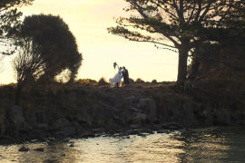 Amy and Kim's wedding at Bruny Island Lodge 2017