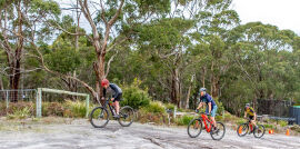 bike riding at Bruny Island Lodge